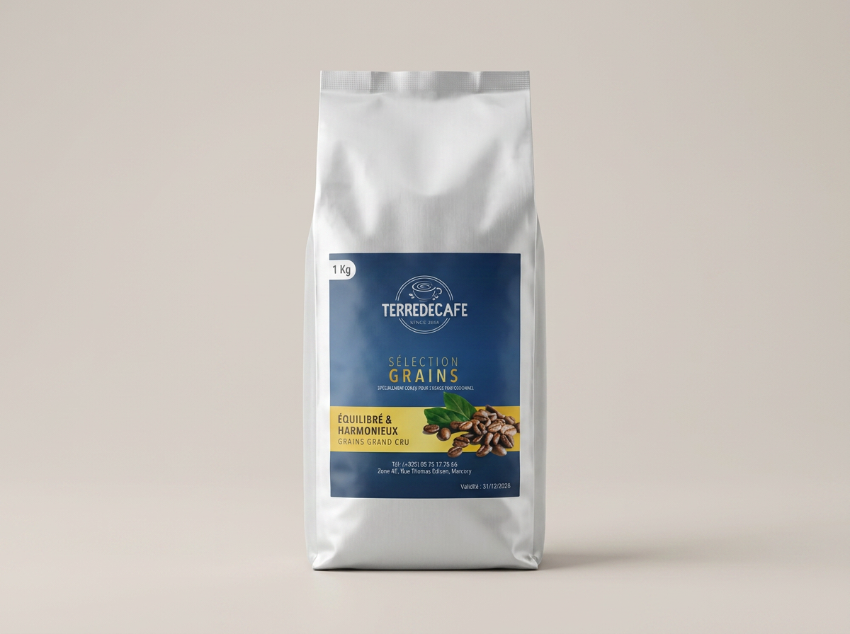 Sachet de café en grains TERREDECAFE 1 kg