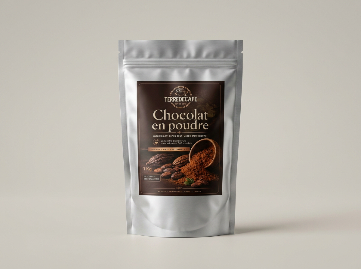 Sachet de chocolat en poudre TERREDECAFE 1 kg